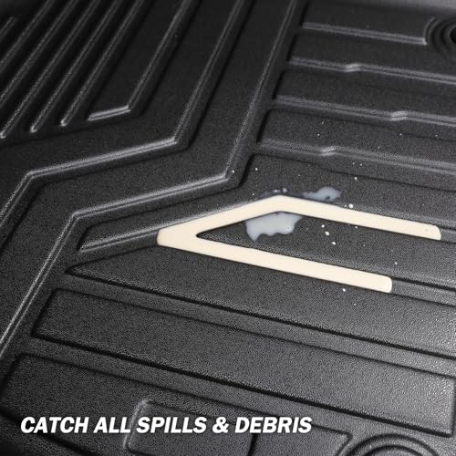 KUST Custom Fit Floor Mats for 2019-2025 2026 Nissan Altima Accessories All Weather Floor Mat Carpet Liners Front Rear 2 Row Seat Black Liner TPE