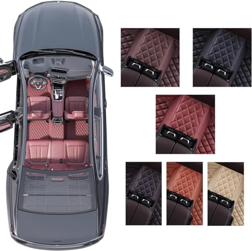 Floor Mats for Cars, All-Weather Mats, Waterproof Trim-to Fit Automotive Floor Mats for 99.9% Cars Sedan Trucks SUV, Custom Floor Liner Car Accessories (Black White Stripe) - color: Black White Stripe