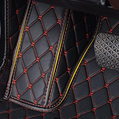Custom Making Car Floor Mats Compatible with Audi BMW Mercedes-Benz Toyota Lexus Honda Infiniti Nissan Hyundai Kia All Models 2005-2026 (Red)