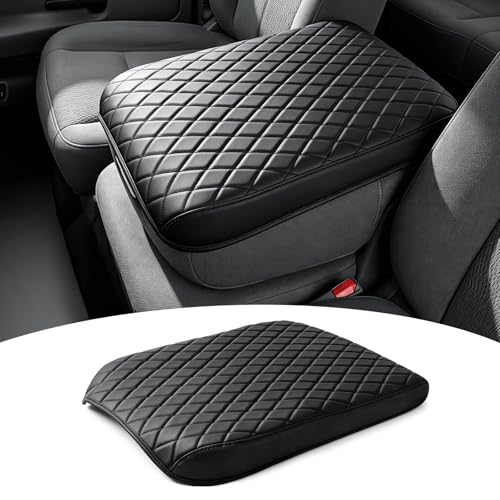 FREESOO Center Console Cover for 2002-2012 Dodge Ram 1500 2500 3500, Armrest Cushion Pad, Waterproof Faux Leather, Easy to Clean, Non-Slip & Anti-Scratch, Jump Seat Only - size: 2002-2012 Jump seat covers