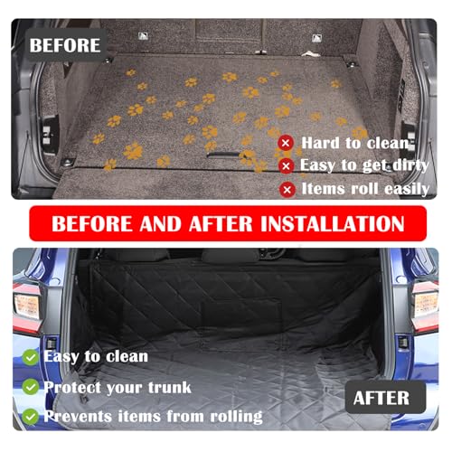 Yinanlutos Pet Dogs Trunk Cargo Liner Compatible with Subaru Crosstrek 2024 2025+ Waterproof Non-Slip Pet Cover Dogs Seat Mat Car Trunk Protector Accessories