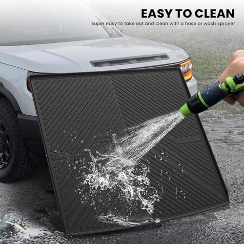 LASFIT Cargo Mat with Backrest Mat for Honda Passport 2026, All Weather TPE Custom Fit Trunk Mat Trunk Liner Trunk Tray Cargo Liner Cargo Tray with Seatback Cover, Black