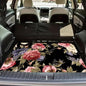 Universal Car Trunk Mat 29" x 39", Pink Retro Peony All Weather Trunk Protection Cargo Liner, Durable Cargo Mat Rear Trunk Liner, Stylish Vehicle Interior Accessories Suitable for Most Car Models - color: Pink Retro Peony