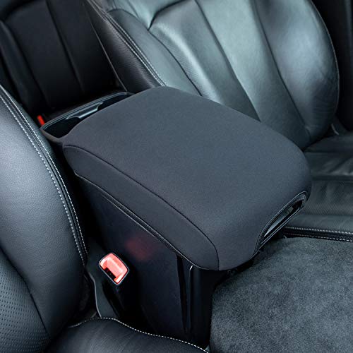 Compatible with Toyota Tacoma Accessories 2016-2022 2023 Center Console Armrest Cover,Customized Black Neoprene Center Console Protector