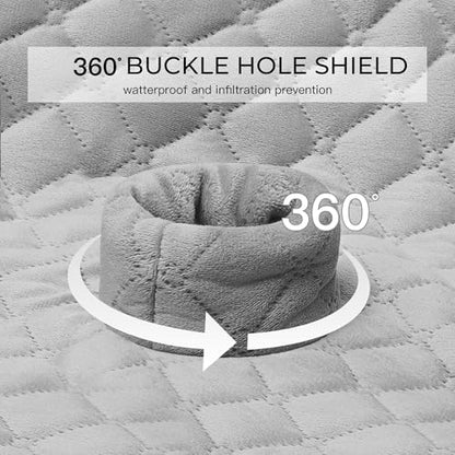 2 Pack Waterproof Piddle Pads Carseat Potty Training Car Seat Protector Waterproof Car Seat Liner Cover to Prevent Pee - color: Grey-2 Packs