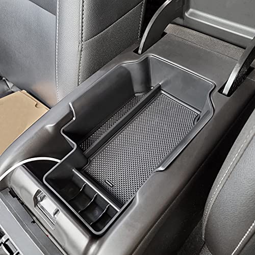 PIMCAR Center Console Organizer Compatible with Chevy Colorado/GMC Canyon 2015-2021 2022, Armrest Insert Tray Secondary Storage Box-Black