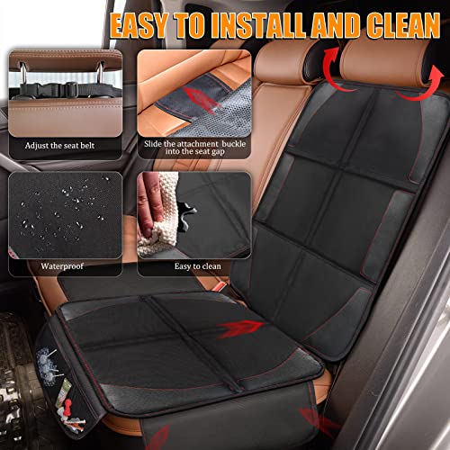 Car Seat Protector, 2 Pack, Thickest Padded 600D Fabric Padding, Waterproof, Durable, Anti Slip Backing, Child Seat Protection, Suitable for Babies, Toddlers, Children