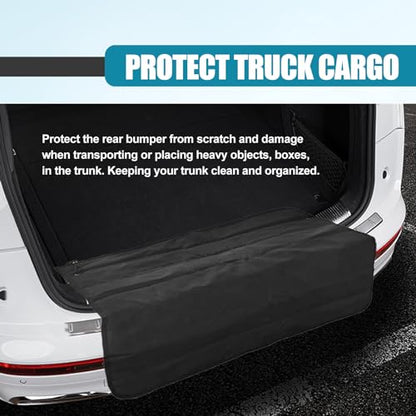 Universal Foldable Car Trunk Bumper Guard Mat Rear Bumper Protector, SUV Cargo Liner Floor Mat Liner Floor Mat Prevent Scratches, 31.4 x 25.2 Inch