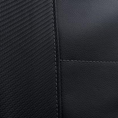 Flying Banner car seat Covers Faux Leather Waterproof Easy Clean Easy Installation (Leopard Gray Velvet Black, 2 Fronts) - color: Leopard Gray Velvet Black