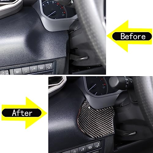 Car Engine Start Stop Decoration Frame Stickers Fit for Toyot@a Tundra/Sequoia 2022-2024 Real Carbon Fiber Center Console Key Ignition Starter Button Knob Panel Protect Cover Trim Sticker Accessories - size: Engine Start Stop Trim Frame Sticker