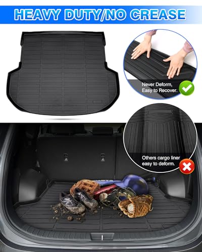 Cartist Cargo Liner Fits for Hyundai Santa Fe & Santa Fe Hybrid 2021-2023 & Santa Fe Plug-in Hybrid 2022 2023, All Weather Trunk Liner Cargo Mat for Santa Fe Accessories - size: 8)Hyundai Santa Fe & Santa Fe Hybrid【2021-2023】