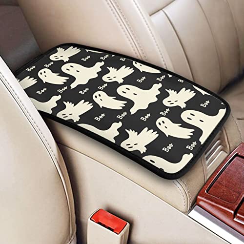 Ghost Pattern Auto Center Console Cover Pad Car Armrest Seat Box Cover Cushion Universal for Most Vehicle SUV Truck Car Accessories Decor - color: Ghost Pattern