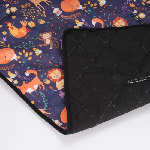 Waterproof Printed Seat Cover Compatible for WonderFold W4 Luxe/Elite,Handmade Double Sided Usable with Quilted Lining,Single 1 Pack Seat Cover