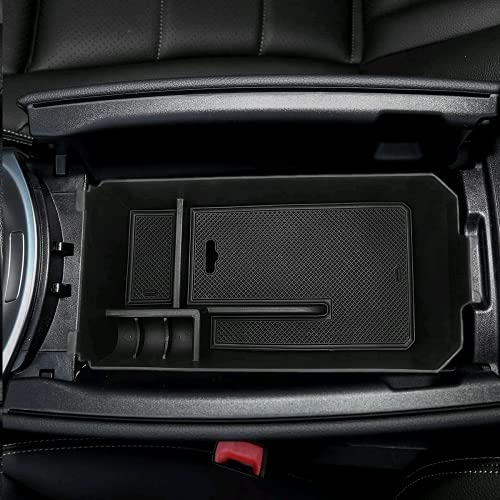 auovo Center Console Organizer Tray for Mercedes Benz Accessories C GLC Class W205 CLS 2015+ Secondary Armrest Console Storage Box Car Interior