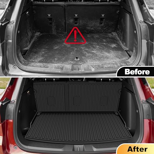 AOMSAZTO Cargo Liner and Backrest Mat for Chevy Trailblazer 2021-2026 (Only Fit Cargo in Upper Deck Position) - Custom Fit All Weather Car Trunk Mat for Chevrolet Trailblazer FWD & AWD - size: Trailblazer 2021-2026