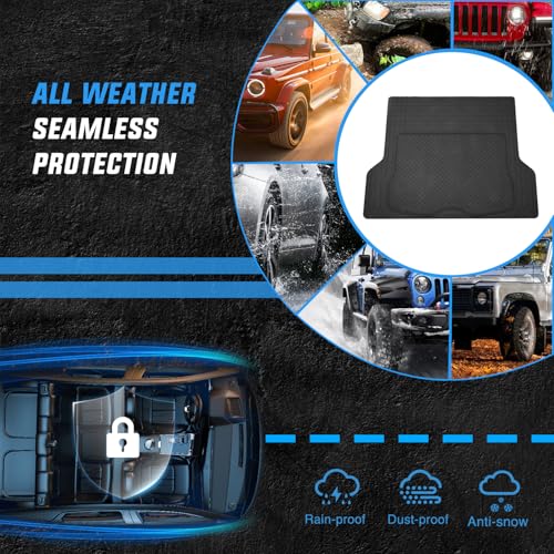 Nilight Rubber Cargo Mats for Cars Trucks SUVs, Universal Trim to fit for Most Vehicles, All Weather Protection Heavy Duty Cargo Liners - color: Cargo Mat 56"*43"