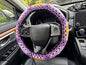 Handmade Crochet Sun Moon Car Steering Wheel Covers Universal 14-15 inch,Cute Steering Wheel Cover,Car Accessories (B:Wheel Covers) - color: B:Wheel Covers