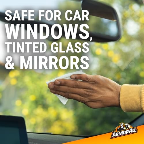 Armor All Car Glass Wipes by Armor All, Auto Glass Cleaner for Film and Grime, 90 Count (Pack of 6) - size: 1 Count (Pack of 6)
