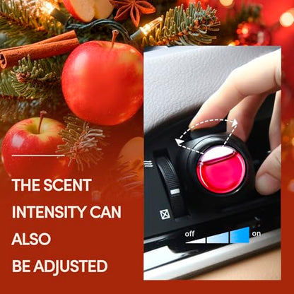 Car Air Freshener Vent Clips, 8 Pack, Provides Long-Lasting Scent, Up to 240 Days, Odor Eliminator (Apple Cinnamon) - color: Apple Cinnamon