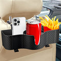 3-in-1 Car Headrest Backseat Organizer with 3.7" Backseat Cup Holder for Car, Seat Back Organizer with Hooks - size: 1-PACK