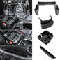 DIAMOOKY 4PCS Upgraded Center Console Organizer for Jeep Wrangler JL JLU 4xe 2018-2026 & Gladiator JT 2020-2024 2025 2026 Accessories Gear Shift Side Tray Hanging Armrest Storage Box (Not for JK/JKU)