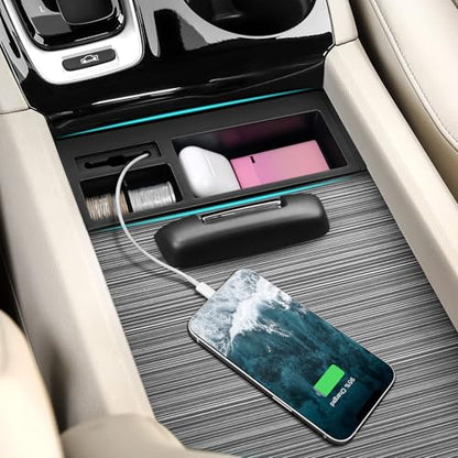 Hellet Center Console Insert Cable Protector Compatible with Honda 2016-2022 Pilot & 2019-2023 Passport & 2017-2023 Ridgeline Accessories Convenient for Mobile Phone Charging - size: for Honda 2016-2022 Pilot (Cable Protector)