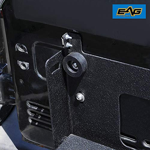 EAG Metal Tailgate Table Cargo Storage Rack Shelf Compatible with 07-18 Wrangler JK