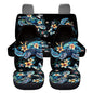 Sea Turtle Car Seat Covers Full Set of 4 Pcs Blue Turtle Car Interior Accessories Cute Pad Breathable Split Bench Seat Pads Fit Cars Truck Van SUV Driver Seat Blanket - color: Blue Sea Turtle