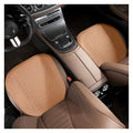 Summer Car Seat Cushion Perforated Breathable Ventilated Non-Slip All-Season Auto Cushion Pad(Khaki,Front seat 2pcs) - color: Khaki, size: Front seat 2pcs