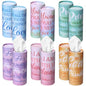 Outus 12 Pcs Christian Car Tissues Cylinder Holder with 3 Ply Facial Tissue Bulk Watercolor Religious Tissue Holder Travel Tissues Boxes Container for Home Mother's Gift for Church Ladies - style: Blending