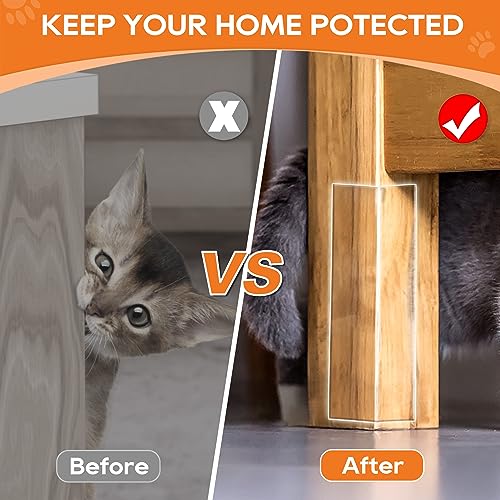 Door Protector from Dog Scratching, Window Sill Protector, Clear Sided Shield Protection Barrier Anti Cat, Dog Scratching, Slobbering, and Clawing Furniture, Glass, Car Door, Couch 4in x 32.8' - size: 32.8ftX4in