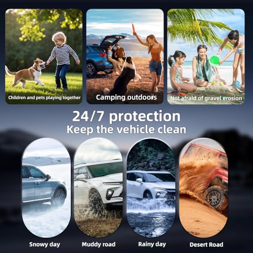 Custom Floor Mats & Cargo Liner for 2025 Toyota RAV4 PHEV (Plug-in Hybrid), All-Weather TPE Liners with Backrest Mats, 3D Laser Scanned for 2025 RAV4 New Generation, Black - size: For 2025 Rav4 PHEV 4Pcs