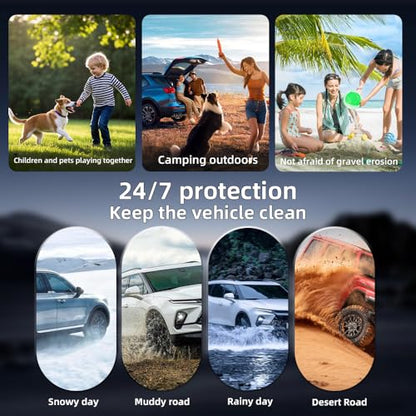 Custom Floor Mats & Cargo Liner for 2025 Toyota RAV4 PHEV (Plug-in Hybrid), All-Weather TPE Liners with Backrest Mats, 3D Laser Scanned for 2025 RAV4 New Generation, Black - size: For 2025 Rav4 PHEV 4Pcs