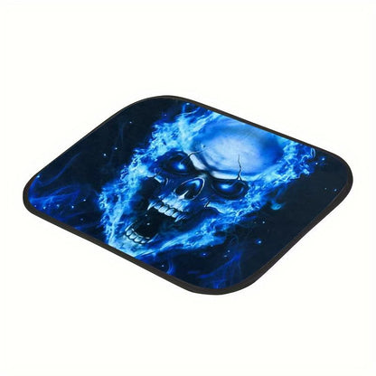 Gothic Skull Car Floor Mats Set of 4 - Universal Fit for SUV, Sedan, Truck, Van - Waterproof & All-Weather Heavy Duty Foot Pads with Anti-Slip Backing - Cool Gothic Car Interior Decor & Gift - style: Skull