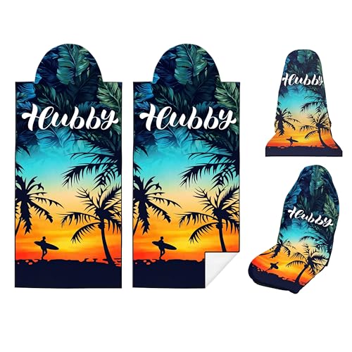 2 Pack Car Seat Towel Covers, Sweat-Proof Microfiber Seat Protectors for Gym, Running, Beach & Workout, Breathable Quick-Dry, Machine Washable, Tropical Palm Sky Print, Universal Fit - color: Tropical Palm Sky