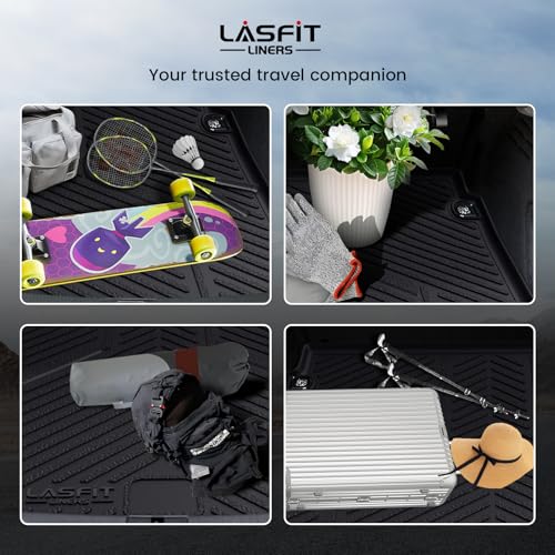 LASFIT Cargo Mat for Audi A5/S5 2025-2026(New Body), Custom Fit All-Weather TPE Trunk Mat for Audi Accessories, Waterproof, Easy to Clean, Black - size: 3)2025-2026|For Audi A5 New Body|Cargo Mat