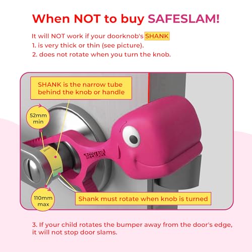 Baby Proofing Door Stopper, Door Pinch Guards Protect Child Fingers & PET Tails. Baby Safety Finger Protectors Prevent Pinch Injuries – Kids and Adults Love Whale Pinch Guard (Pink) - color: Pink