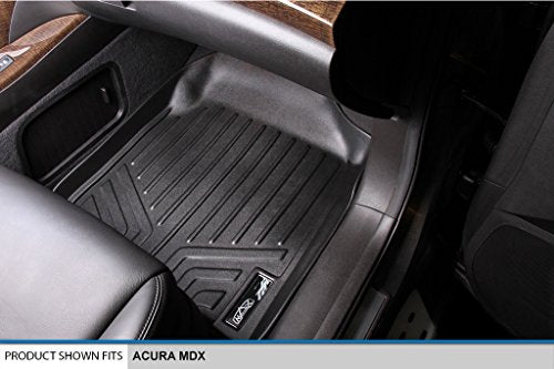 SMARTLINER Custom Fit Floor Mats 2 Row Liner Set for 2007-2013 Acura MDX - color: Acura MDX 2007 - 2013