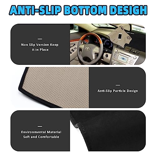POSAID for Toyota Camry Dash Cover 2011 2010 2009 2008 2007 Dashboard Cover Mat Custom Fit Toyota Camry 2011-2007, Black - color: 07-11 Black, size: 2007-2011