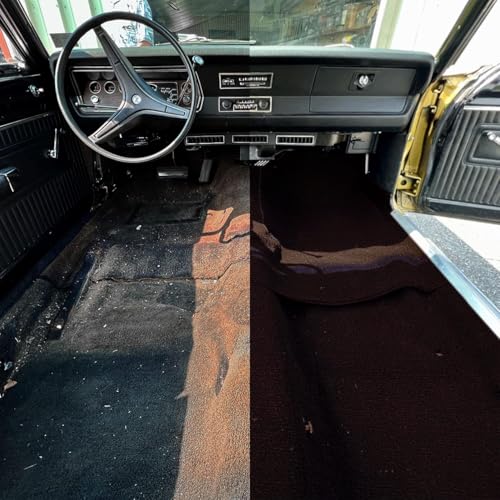 Automotive Loop Pile Carpet, Car Upholstery for Floor Mats, Trunk, Dashboard, Speaker Box, Door Panel, Replacement Carpeting for Vehicle Interior, Truck, Boat, 40”W (Maroon)