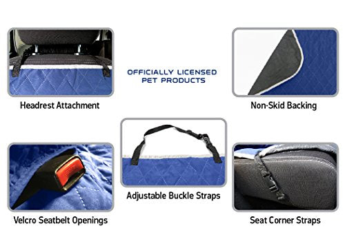 Pets First NFL CAR SEAT COVER - DALLAS COWBOYS Waterproof, Non-slip BEST Football LICENSED PET SEAT cover for DOGS & CATS,55 x 50 Inches - color: Dallas Cowboys