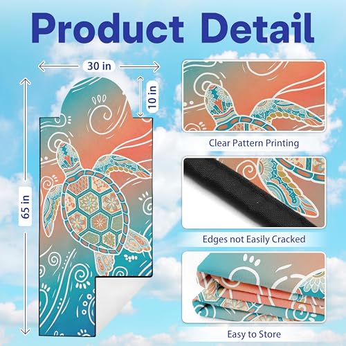 2 Pack Car Seat Towel Covers, Sweat-Proof Microfiber Seat Protectors for Gym, Running, Beach & Workout, Breathable Quick-Dry, Machine Washable, Gradient Sea Turtle Print, Universal Fit - color: Gradient Sea Turtle