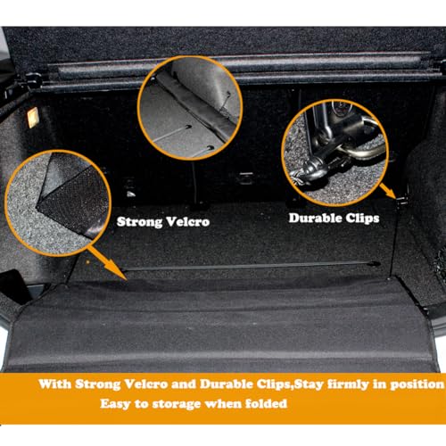 Encell Car Bumper Guard Foldable Trunk Bumper Protector Cargo Mat for SUV
