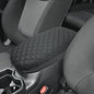 INTGET Center Console Armrest Cover for Toyota RAV4 Accessories 2025 2024 2023 2022 2021 2020 2019 Leather Middle Console Lid Pad Arm Rest Covering Car(Black with Cushion Texture) - color: black with cushion texture