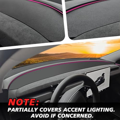 BestEvMod Dashboard Cover Mat Compatible with 2026 2025 Refreshed Tesla Model Y Juniper Accessories No Glare Dashboard Pad Dash Mat Sunshade Anti-Glare and Sun Protection Custom Fit - size: Juniper