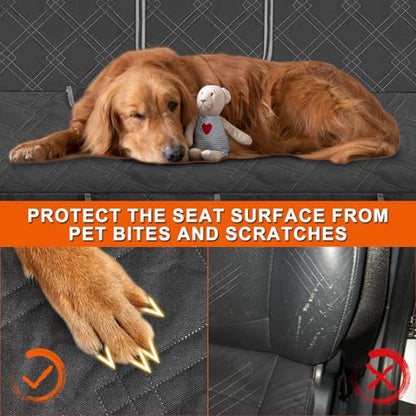 Dog Car Seat Cover Compatible with 2021-2025 Ford Bronco Sport, Waterproof Pet Bench Seat Cover for Back Seat, 600D Heavy Duty Scratch Proof Nonslip Truck Seat Covers for Dogs - size: 2021-2025 Bronco Sport