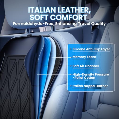 Cooling Car Seat Cover Front Seat,12V-24V Semiconductor Ventilated Car Seat Cooling Pad with 3 Temp Modes,Seat Coolers Universal Fit for SUV/Truck (Cool Black)