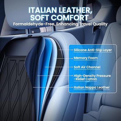 2026 Upgraded Cooling Car Seat Cover(Front Seat), Semiconductor Car Seat Cooling Pad,12V-24V Cooling Car Seat Cushion with 3 Temp Modes,Universal Fit for SUV/Truck Accessories(Ice-Core Black)