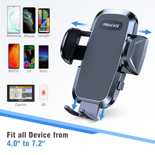 Miracase Cup Holder Phone Mount - Universal Gooseneck Adjustable Car Cell Phone Mount for iPhone, Samsung, Google and All 4.0-7.2 inches Smartphones - color: Gooseneck