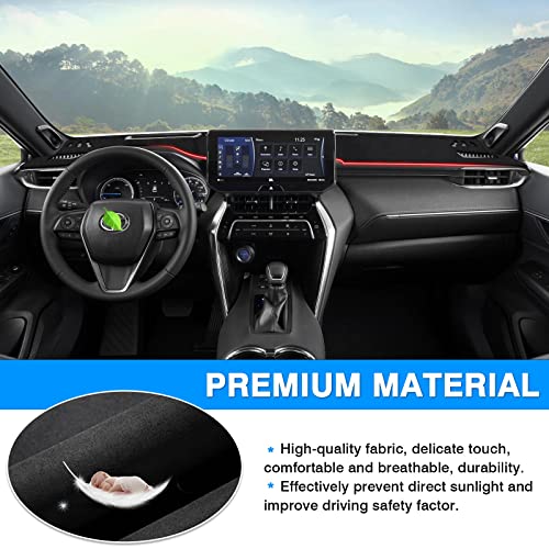 Autorder Dashboard Cover Mat for 2021 2022 2023 2024 Toyota Venza Accessories Dash Cover Flannel Dash Mat Sunshade Glare UV Rays Protector - size: 2021-2024 Toyota Venza